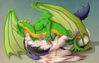 Mating Dragons
art by tres-art
Keywords: dragon;dragoness;male;female;feral;M/F;penis;missionary;vaginal_penetration;tres-art