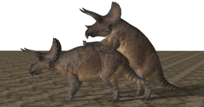 Triceratops Mating 2
art by dovahsaurpaleoknight
Keywords: dinosaur;ceratopsid;triceratops;male;female;feral;M/F;from_behind;suggestive;cgi;dovahsaurpaleoknight