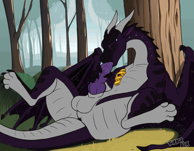 Nightwing Autofellatio (Wings_of_Fire).gif
art by TURNER_ALX
Keywords: video;animated_gif;wings_of_fire;nightwing;dragon;male;feral;solo;penis;oral;autofellatio;spooge;TURNER_ALX