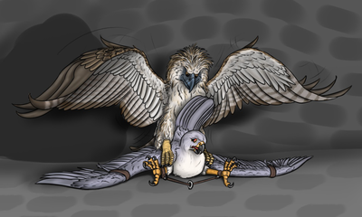 Goshawk and Eagle Mating
art by uppmap123
Keywords: bird;avian;eagle;goshawk;male;female;feral;M/F;bondage;from_behind;uppmap123
