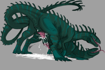 Mating Dragonhydras
art by venvatio
Keywords: dragon;male;feral;M/M;penis;from_behind;anal;spooge