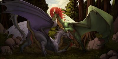 Forest Drakes
art by veoros
Keywords: dragon;male;feral;M/M;penis;oral;veoros