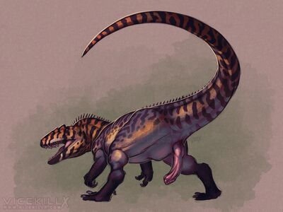 Allosaurus Pinup
art by vicekillx
Keywords: videogame;path_of_titans;dinosaur;theropod;allosaurus;male;feral;solo;penis;vicekillx