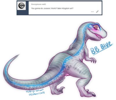 Blue
art by vipery-07
Keywords: jurassic_world;dinosaur;theropod;raptor;deinonychus;blue;female;feral;anthro;solo;vagina;vipery-07