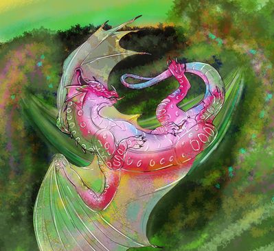 Rainwing Morning (Wings of Fire)
art by viro_of_the_forest
Keywords: wings_of_fire;rainwing;dragoness;female;feral;solo;vagina;masturbation;fingering;vaginal_penetration;viro_of_the_forest