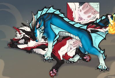 Phyress and Meru
art by viurrr
Keywords: dragon;dragoness;male;female;feral;M/F;penis;from_behind;vaginal_penetration;closeup;spooge;viurrr