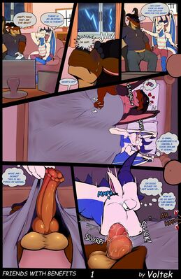 Friends With Benefits, page 1 (Wings_of_Fire)
art by voltek
Keywords: comic;wings_of_fire;mudwing;dragon;male;feral;M/M;penis;oral;closeup;spooge;voltek