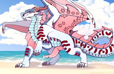 Prince_Lake (Wings_of_Fire)
art by walgon
Keywords: wings_of_fire;seawing;dragon;male;feral;solo;penis;beach;spooge;walgon