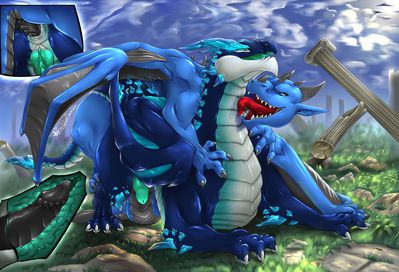 Syrazor and Frostwing
art by weisswinddragon
Keywords: dragon;male;feral;M/M;penis;from_behind;anal;closeup;internal;weisswinddragon