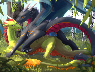 First Time For Everything
art by windswirl
Keywords: dragon;male;feral;M/M;penis;missionary;anal;spooge;windswirl