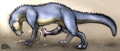 Aladar Autofellatio
art by silver-scarecrow
Keywords: disney_dinosaur;dinosaur;hadrosaur;iguanodon;aladar;male;feral;solo;penis;autofellatio;oral;spooge;silver-scarecrow