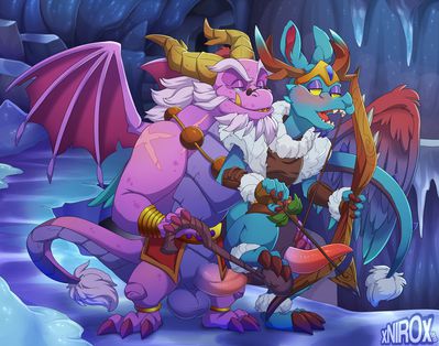 Asher and Todor
art by xnirox
Keywords: videogame;spyro_the_dragon;dragon;asher;todor;male;anthro;M/M;penis;from_behind;anal;xnirox