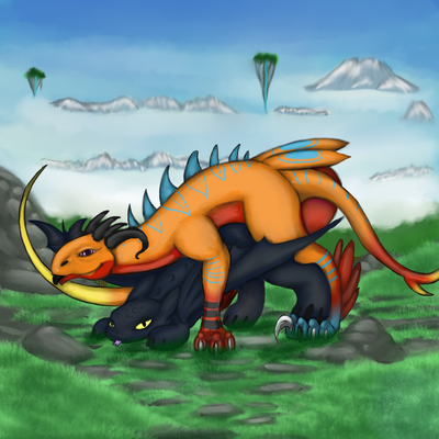 Paying For Fish
art by yinyangwolf12
Keywords: how_to_train_your_dragon;httyd;night_fury;toothless;dragon;male;feral;M/M;from_behind;anal;yinyangwolf12