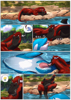 Sex By The Shoreline 1
art by zanzagen
Keywords: comic;dragon;felkin;furry;cetacean;orca;male;feral;M/M;penis;oral;zanzagen