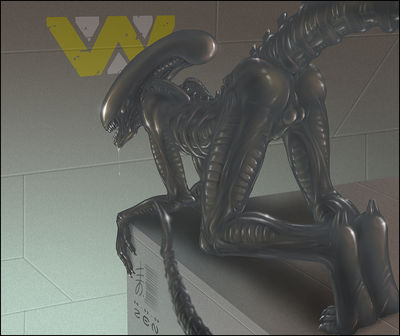 Alien
art by zen
Keywords: alien;xenomorph;male;anthro;solo;zen