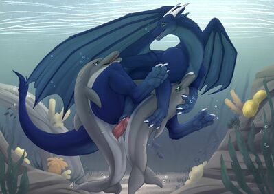 Dolphin Threesome
art by zenrii
Keywords: dragoness;furry;cetacean;dolphin;male;female;feral;M/F;threeway;double_penetration;penis;from_behind;missionary;vaginal_penetration;spooge;zenrii