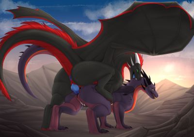 Desert Mating
art by zenrii
Keywords: dragon;dragoness;male;female;feral;M/F;penis;from_behind;vaginal_penetration;zenrii