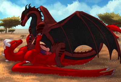 Nie_Lao and Hybrid 1 (Wings_of_Fire)
art by zenrii
Keywords: wings_of_fire;nightwing;skywing;hybrid;dragon;male;feral;M/M;penis;missionary;masturbation;zenrii