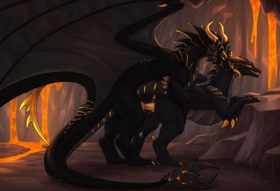 Cave Heat
art by zenrii
Keywords: dragon;dragoness;male;female;feral;M/F;penis;from_behind;vaginal_penetration;spooge;zenrii