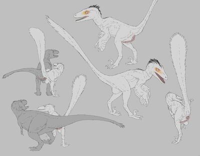 Rex Sex
art by zw3
Keywords: dinosaur;theropod;tyrannosaurus_rex;trex;male;female;feral;M/F;solo;penis;from_behind;cloacal_penetration;zw3