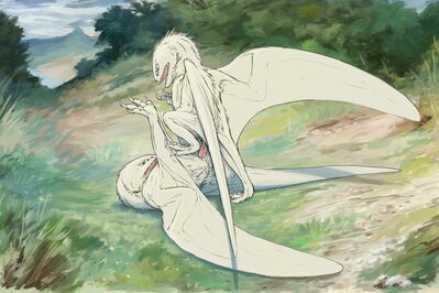Wyverns Mating
art by zw3
Keywords: dragon;dragoness;wyvern;male;female;feral;M/F;penis;missionary;cloacal_penetration;spooge;zw3