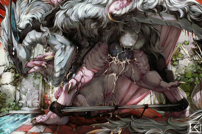 My Emperor in Onyx - base messy (Wings_of_Fire)
art by zweikopfeinhorn
Keywords: wings_of_fire;sandwing;dragon;dragoness;male;female;feral;M/F;bondage;penis;from_behind;vaginal_penetration;spooge;zweikopfeinhorn