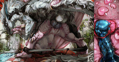 My Emperor in Onyx - panels (Wings_of_Fire)
art by zweikopfeinhorn
Keywords: wings_of_fire;sandwing;dragon;dragoness;male;female;feral;M/F;bondage;penis;from_behind;vaginal_penetration;internal;spooge;zweikopfeinhorn