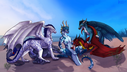 darkarlett_dragons_on_a_beach.png