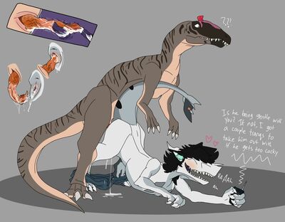 Theropod x Dragon Slit Penetration
art by distempetor
Keywords: dinosaur;cryolophosaurus;theropod;male;dragon;feral;anthro;penis;from_behind;docking;internal;distempetor