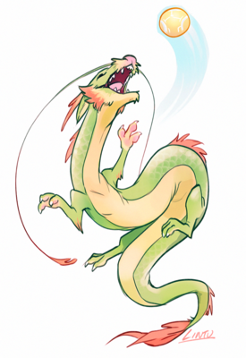 Shenron Ball Chase
Flagged on tumblr for being too cute https://twitter.com/Lintufriikki/status/1069693100401049601

Keywords: eastern_dragon;dragon;male;Shenron;Lintufriikki