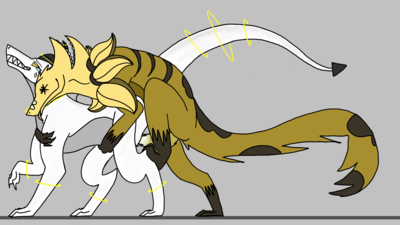 If Slice Met Lunar
Lunar absolutely hates Slice, she would even kill him if she had to. But what if it was the mating season, and Slice was in heat? Lunar was the only female he saw, so he took a chance and started to mate with her.
Keywords: dragon;dragoness;cavengauu;male;female;feral;M/F;penis;from_behind;vaginal_penetration;nebulaz